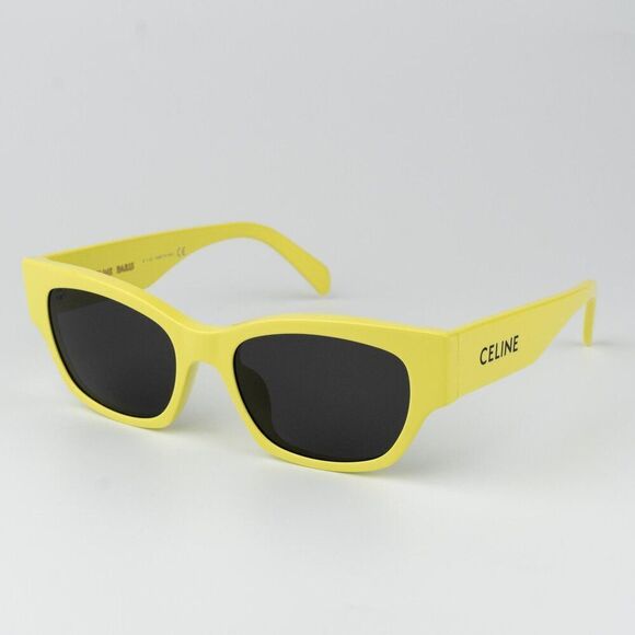 Celine MONOCHROMS Women Sunglasses Lime Green Grey Cat Eye CL40197U 93A main image 5